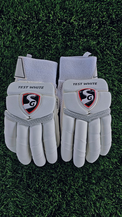 SG Batting Gloves TEST WHITE (RH)