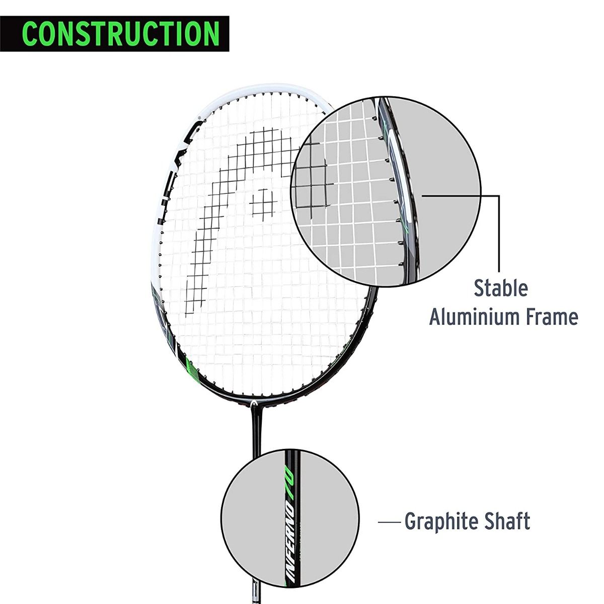 HEAD BADMINTON RACKET INFERNO 70